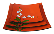 set of 3 square dishes