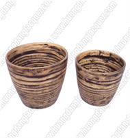 set of 2 bamboo cups