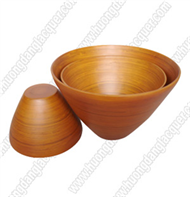 set of 3 bamboo cups