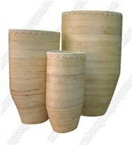 Natural bamboo vase set