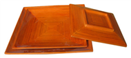 Square tray set 3 for food, fruit and decoration from HuongDangLacquer -Vietnam