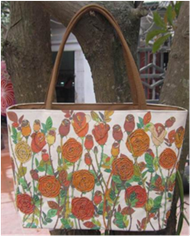 Vietnam Handbag with flower print