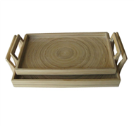 100% natural bamboo tray set 2pcs, Vietnamese product