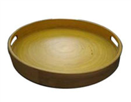 Round tray bamboo product by HuongDang Lacquer & Bambooware in Vietnam