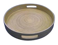 Round tray dia 40xH6cm, bamboo product in Vietnam