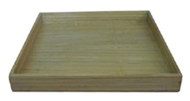 Natural spun bamboo tray for fruit and food