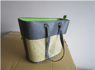 Vietnam Bamboo and leather handbag