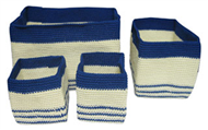 Set of 4 PP synthetic baskets