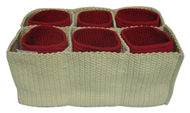 Set of 7 PP synthetic baskets