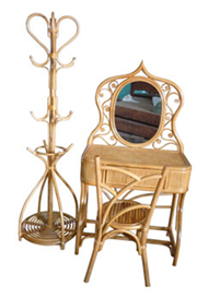 dressing table with clothes-hanger