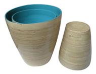 set of 3 bamboo baskets