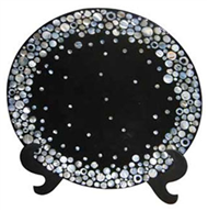 square dish with stand