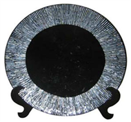 round dish with stand
