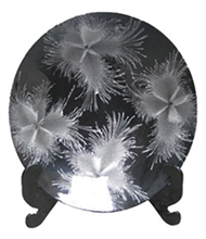 round dish with stand