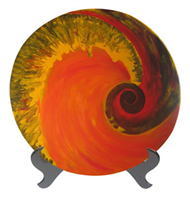 round plate with stand