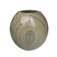 spun bamboo vase