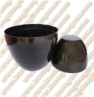 set of 2 bamboo bowls