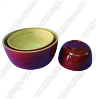 set of 3 bamboo bowls