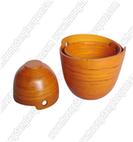 set of 3 bamboo bowls