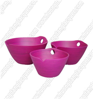 set of 3 bamboo bowls