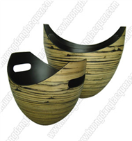 set of 3 bamboo bowls
