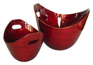 set of 3 bamboo bowls