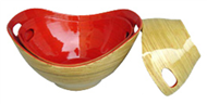 set of 3 bamboo bowls