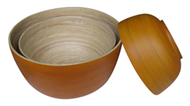 set of 3 bamboo bowl