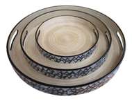 set of 3 round trays