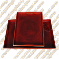 set of 2 rectangle trays