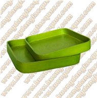 set of 2 square trays