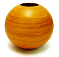 set of 2 bamboo vases