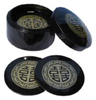 round box with 6 coasters