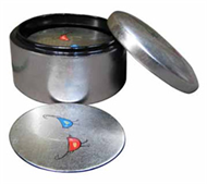 round box with 6 coasters