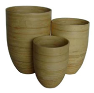 set of 3 round vases
