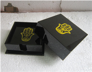 square box with 6 coasters