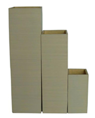 set of 3 square vases