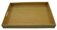 Bamboo serving tray natural color