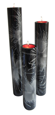 set of 3 candle holders