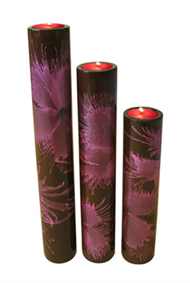 set of 3 candle holders