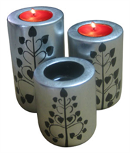 set of 3 candle holders