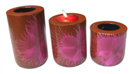 set of 3 candle holders