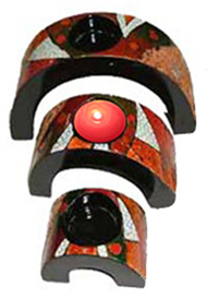 set of 3 candle holders