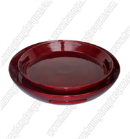 set of 2 bamboo trays