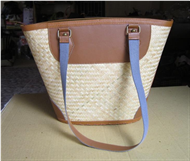 Vietnam Bamboo and leather handbag