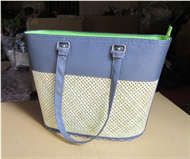 Vietnam Bamboo and leather handbag