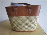 Vietnam Bamboo and leather handbag