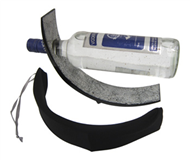 wine bottle holder with fabric sock