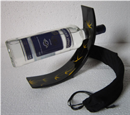 wine botlle holder with fabric sock