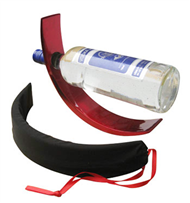 wine bottle holder with fabric sock